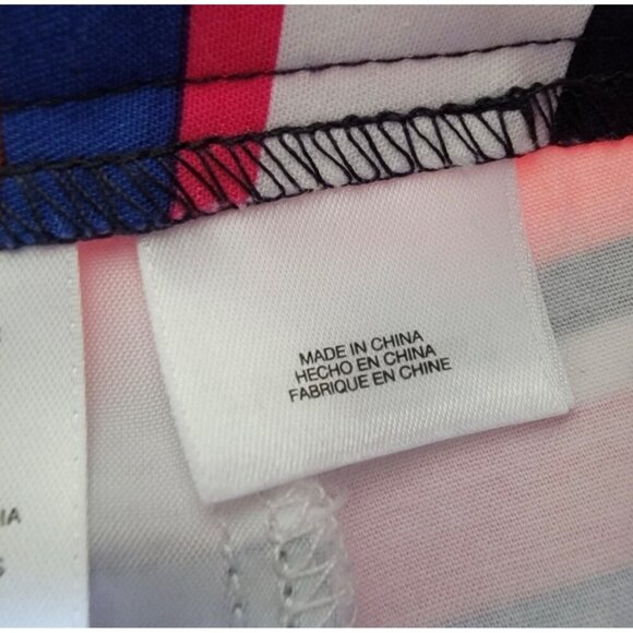 Anne Klein Poppy Combo Shorts Womens Striped Multicolor Cotton Stretch Shorts Si - Picture 9 of 16